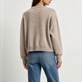 thumbnail image 5 of CHGBMOK Cropped Knit Sweater for Women Crew Neck Long Sleeve Drop Shoulder Pullover Relaxed Fit Casual Tops, 5 of 9