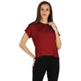 thumbnail image 1 of Inkmeso T-shirt à Épaules Tombantes et Col Rond pour Femmes, Coupe Décontractée pour l'Été, 1 of 7