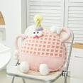 thumbnail image 4 of Hwkond Large Throw Pillows Small Monsters Sofa Pillow Cute And Quirky Super Soft Lumbar Cushion Lambswool Office Cosy Cushion Multi-scene Applicable,Pink, 4 of 5