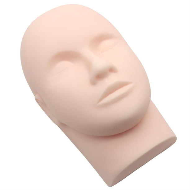 Cabeza De Modelo De Silicona Entrenamiento Realista Cabeza De Modelo De Pestañas Postizas Cabeza De Modelo De Práctica Multifuncional Cabeza De Modelo De Maquillaje Cabeza De Modelo De Práctica Speravity CE002046-00