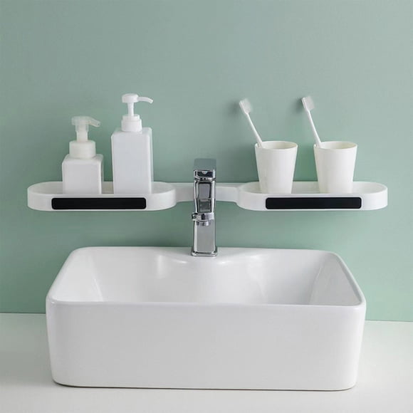 Neoyler Over Toilet Bathroom Organizers Self Adhesive Shelving Units Easy Install Space Saving Detachable High Capacity Shelves Stable Storage for Toiletries Suit Kitchen 15lb Load