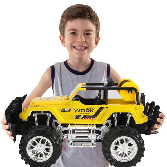 Godderr Toddler Kids Pickup Truck Car Toys Boys Inertia Large Beach Car Toys Pickup Truck Car Model Toys Age 3 