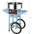 thumbnail image 2 of Ktaxon 21 Inch Cotton Candy Machine Cart, Electric Cotton Candy Maker Machine w/Stainless Steel Bowl, Sugar Scoop and Large Storage Drawer, Blue, 2 of 10