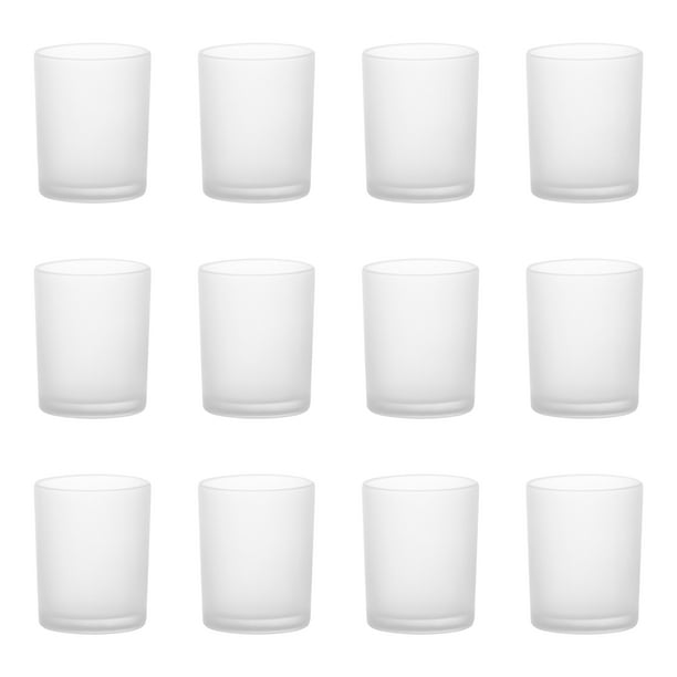Arc Frosted Votive Candle Holders 3 oz. Set of 12, Bulk Pack