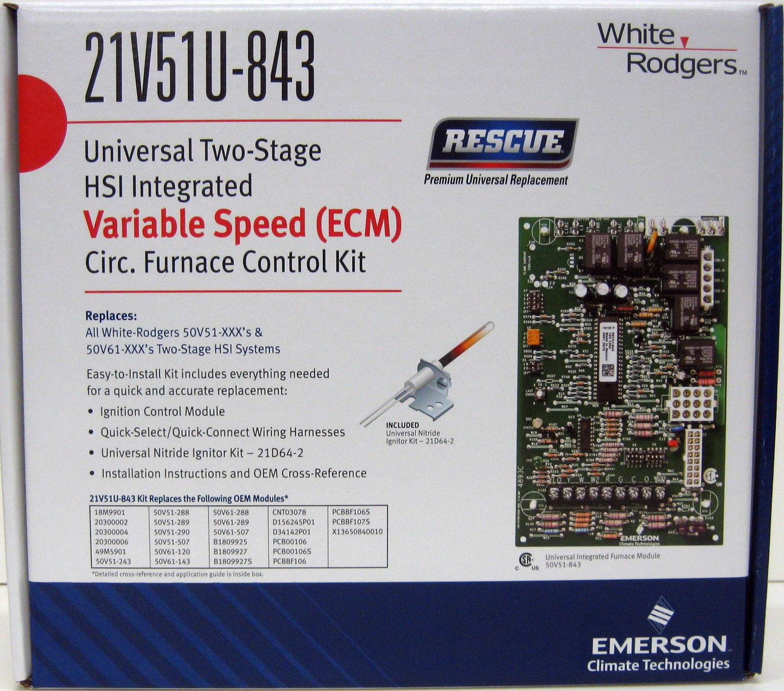 HVAC/R Controls & Circuit Boards Amana EMERSON B1809925 Furnace Control