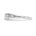 thumbnail image 3 of Auriga 14k White Gold Channel-set 1/2 carat Diamond Contoured Complete Wedding Band for Women Size-7, 3 of 6
