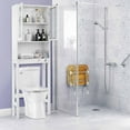thumbnail image 4 of Costway Wooden Over The Toilet Storage Cabinet Spacesaver Organizer Bathroom Tower Rack, 4 of 10