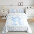 thumbnail image 2 of Erosebridal Kawaii Bowknot Bedding Twin Comforter Set,Initial Letter Down Comforter,Monogrammed Decor,Reversible,Lightweight,2-Piece, 2 of 7