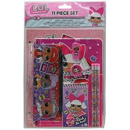 LOL Surprise 11pc Stationery Set in Bag w/Header