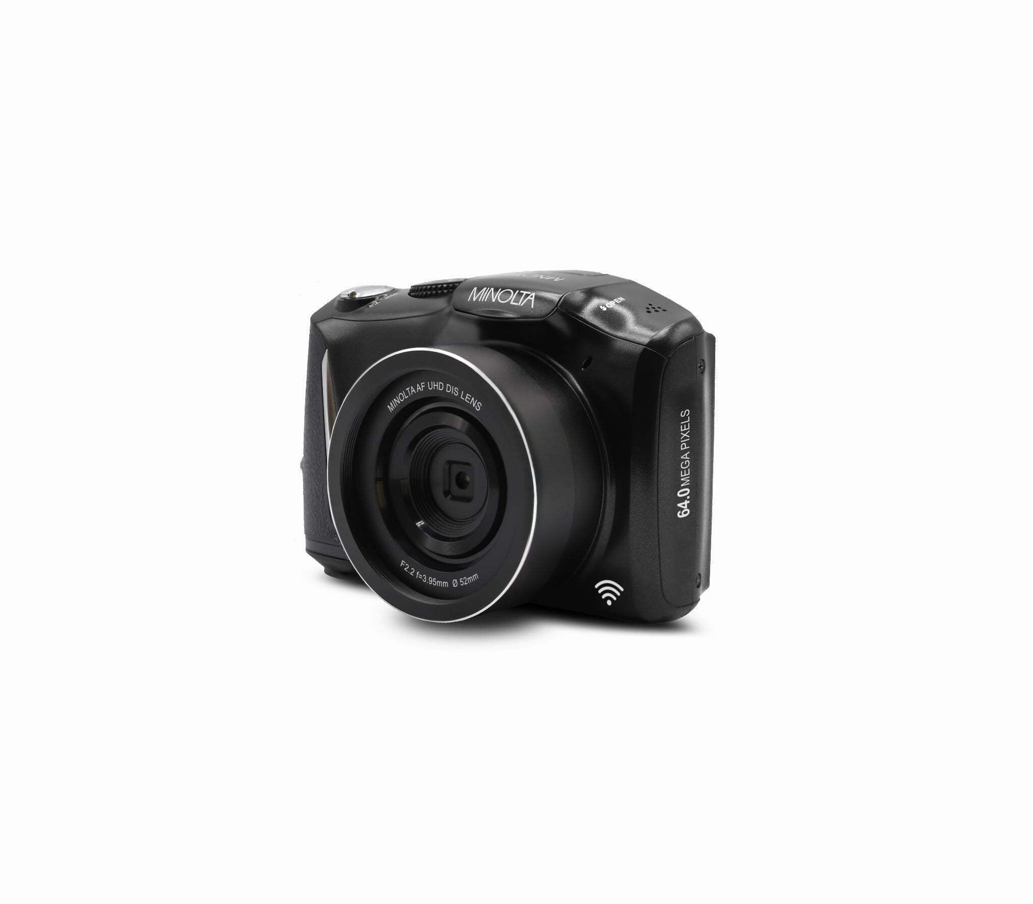 Minolta MND55-P 64 MP Autofocus & 4K Ultra HD Digital Camera with Wi-Fi - Purple
