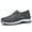 Gray, variant on CANEMON Men's Slip-on Mesh Walking Shoes, Breathable Comfortable Casual Outdoor Hiking Sneakers
