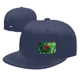 thumbnail image 4 of Beautiful Tropical Flower Flat Bill Hats for Men Snapback Skull Skateboard Hats Baseball Cap, 4 of 7