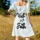 thumbnail image 3 of Verso cristiano Walk by Faith Vestido de manga corta para mujer 2025 Vestidos de fiesta ropa mujer verano 2025, 3 of 6