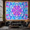 thumbnail image 6 of Radiant Mandala in Layered Petals and Paisley Swirls, Mystical Boho for Meditation Enthusiasts, Geometric Wall Art, New Home Gift, Tapestry Wall Hanging for Bedroom and Studio, 6 of 7