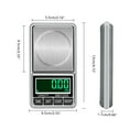 thumbnail image 3 of Digital Kitchen Scale USB Rechargeable | High Precision Cooking Food Scale 100g/0.01g | Pocket Electronic Weighing Device with LCD Display | Mini Portable for Jewelry, Coffee, Spices, Dual Power |, 3 of 9