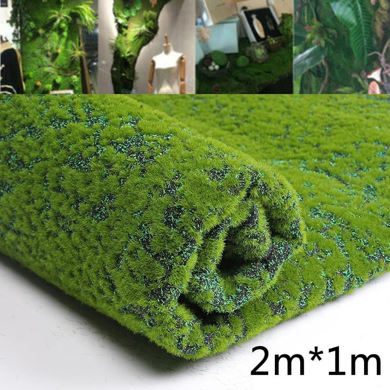 Artificial Moss Fake Green Plants Grass for Shop Patio Wall Decor DIY ...