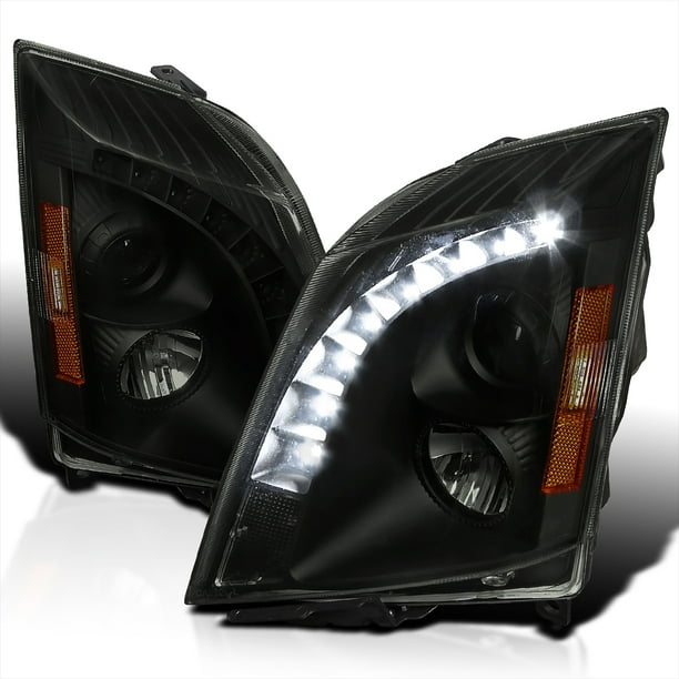 SpecD Tuning Black Smoke SMD LED Projector Headlights Compatible with