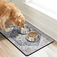 thumbnail image 2 of Dog Food Mats for Floors Absorbent, Pet Cat Food Mat - Non Slip Dog Bowl Mats for Food and Water, Eco-Friendly Boho Dog Placemats Feeding Mat Pet Supplies, 2 of 5