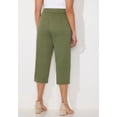 thumbnail image 2 of Catherines Women's Plus Size Petite Stretch Knit Waist Cargo Capri, 2 of 4