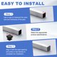 thumbnail image 4 of Uxcell 20Pcs Tapones de plástico cuadrados, 1x1"(25x25mm) se ajusta a 0.03-0.08''(0.8-2mm) grosor de pared, 4 of 6