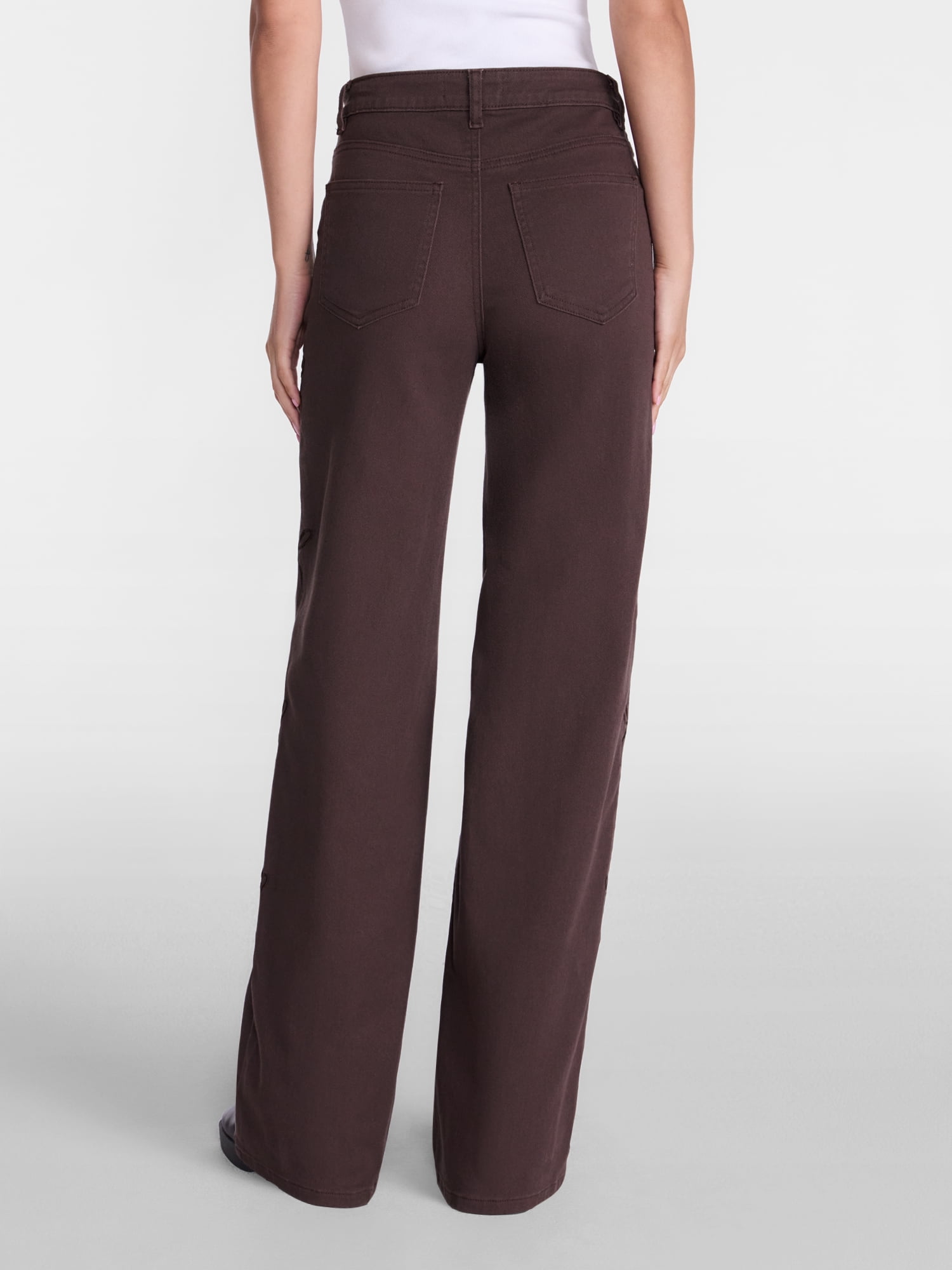 Madden NYC Women’s Ultra 90's Jeans with Bow Embroidery, 32'' Inseam, Sizes 00-18