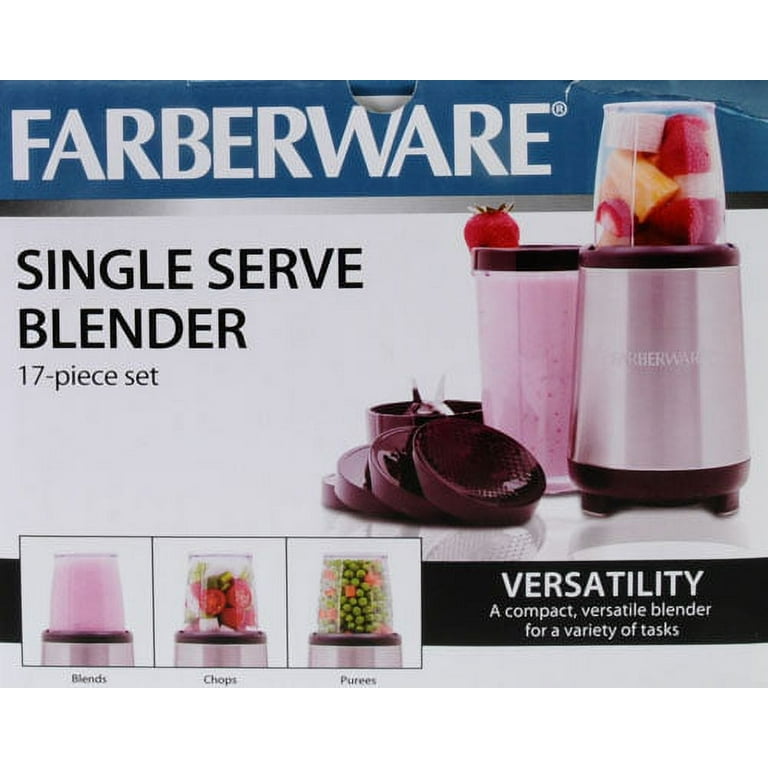NEW Farberware Single Serve Blender – 17 Piece Set - household