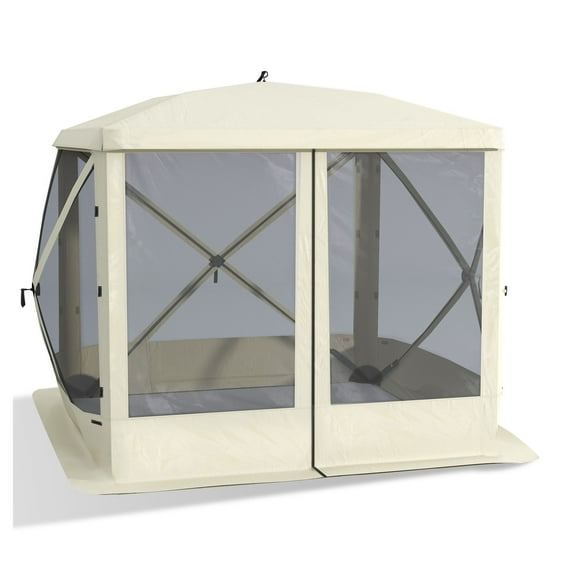 Pop Up Canopy Gazebo, Screen Tent for Camping - 7.1x7.1ft Portable Party Shelter with Mesh Walls & Carry Bag - 3-4 Person Easy Setup Outdoor Sun Shelter