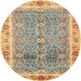 thumbnail image 1 of Ahgly Company Tapis d'Intérieur Rond Abstrait Or Foncé Brun Oriental, 6 Pieds Rond, 1 of 6