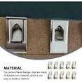 thumbnail image 3 of 60 Pieces Photo Picture Frame Metal Spring Tower Clip Hanger Table Hanging Tool Silver Tone 3D Printer Galss Bed Clips Holder Hooks Hardware Accessories, 3 of 4