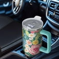 thumbnail image 6 of OBREWU Pioneer Flower Tumbler with Handle and Lid,Pioneer Flower 40oz Double Wall Vacuum Insulated Tumbler,Cups Gift for Women and Men, 6 of 7