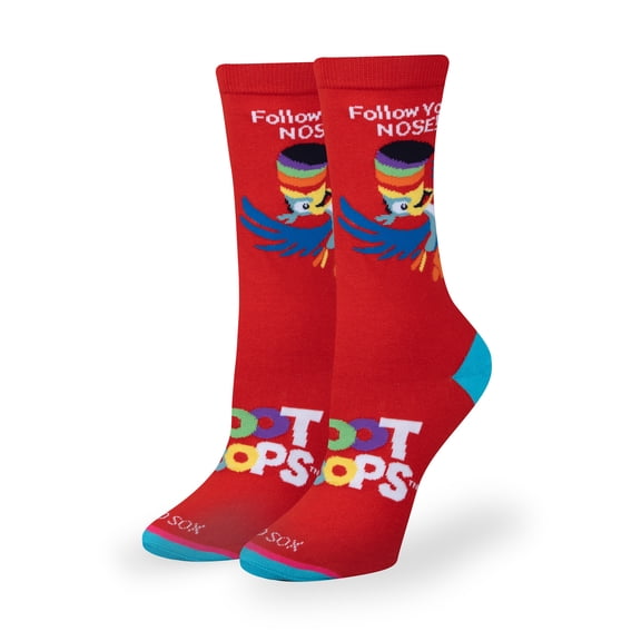 Cool Socks – Toucan Sam Froot Loops Novelty Crew Socks – Size Medium – Kellogg’s “Follow Your Nose”