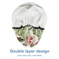 thumbnail image 4 of Shower Caps,Pioneer Flower Floral Print Pattern Waterproof Shower Cap for Women 4 Pieces,Double Reusable Hair Cover for Shower PEVA Elastic Stretch Hem, 4 of 7