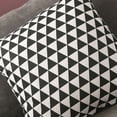 thumbnail image 2 of Home Pillow Case Sofa Cushion Accessories Linen Nordic Style Daily Use Home Textiles Black Triangle 40x40, 2 of 3
