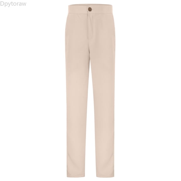 Dpytoraw Girls Unifor M Pants Kids Dress Pants High Stretchy With Pockets Size 5 16 Years Girls Pants Size 5-6 Years