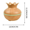 thumbnail image 3 of 330ml Air Aromatherapy Humidifier for Bedroom Office & Essential Oil Diffuser, Home Wood Crain Decoration,Black, 3 of 6
