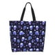 thumbnail image 1 of Disketp Skull flower leaf purple Bolsa Tote Estampada para Mujer, Bolso de Hombro y de Mano para Compras y Viajes, 1 of 8