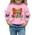 thumbnail image 4 of MEZZALL Child Christmas Print Girls Casual Crewneck Sweatshirt Festive Holiday Tops For Toddlers And Youth Leisure Long Sleeve Winter Dailywear, 4 of 4