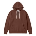 thumbnail image 4 of Bainana Half Zip Hoodies For Men Long Sleeve Fashion Hoody Solid Color Hooded Tops Workout Wear Fall Outfit Size L, 4 of 4