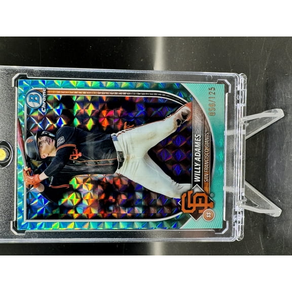 2025 Bowman Chrome Willy Adames Geometric Short Print 056/125