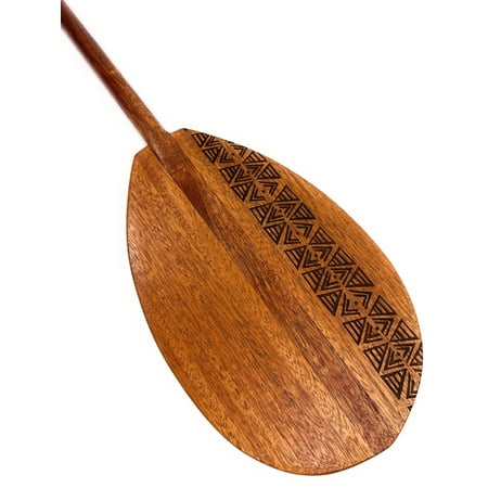 Koa Paddle 32 inch T-Handle w/ Etched Tapa Design - Made In Hawaii Corporate Gifts | #koam008tr9