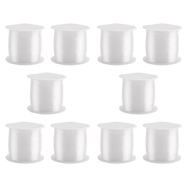 10piezas 0,2 mm Diametro Cuerda de Cuentas Carrete de Pesca Pescar de Nylon
