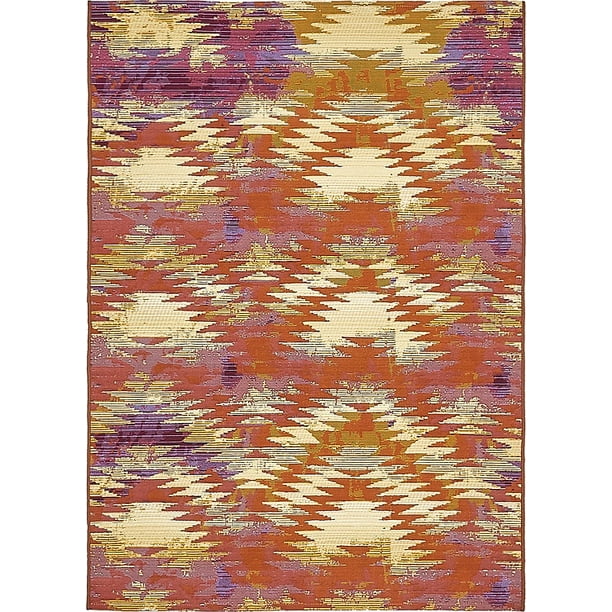 Unique Loom Aztec Outdoor Contemporary Southwestern Area Rug or Runner