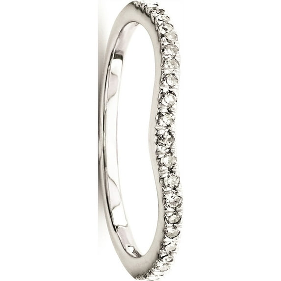 Designer Sterling Silver Belle Amore Diamond Wedding Band Made In India -Jewelry By Sweet Pea Creations