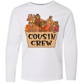 thumbnail image 3 of Inktastic Cousin Crew Cute Turkey Family Long Sleeve Youth T-Shirt, 3 of 5