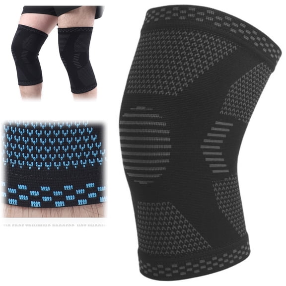 Bisitoy Men & Women Sports Knee Brace Knee Support With Silicone Pad for Running, Sports, Workout