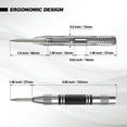 thumbnail image 4 of Labymos 2 Pack Automatic Center Punch, 5 inch Heavy Duty Steel Spring Loaded Center Hole, 4 of 4