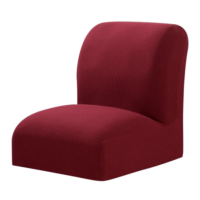 Fundas elásticas para sillas de comedor, fundas clásicas lisas para sillas, protectores de sillas Vino rojo