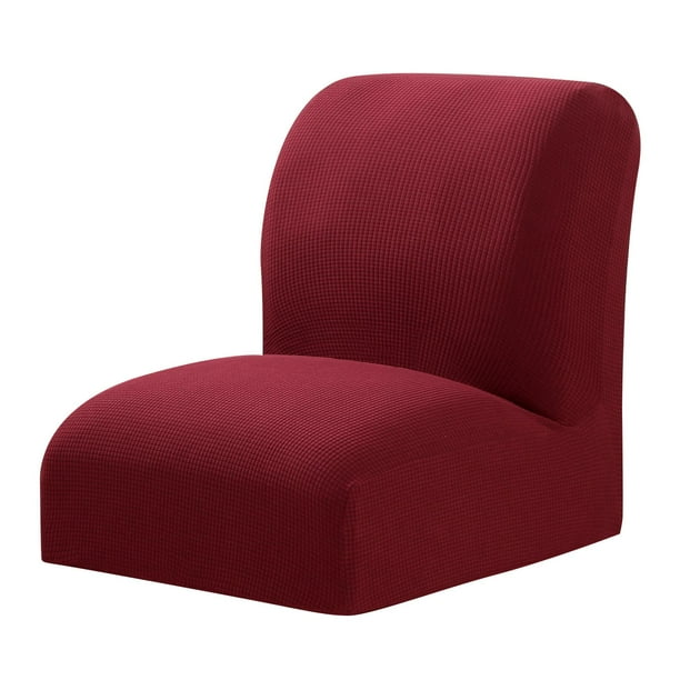 Funda para silla de comedor, lavable, universal, elástica, extraíble. Vino rojo