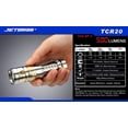 thumbnail image 2 of Jetbeam TCR20 LED Flashlight - 500 Lumens - CREE XP-L LED - Runs on 1 x 16340 or 1 x CR123A or 1 x AA Battery - Limited Edition (Dotted Version), 2 of 8
