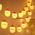 thumbnail image 4 of Christmas Snowman String Lights LED String Decorative Lights Santa Snowman Head Decorative Strings USB Powered For Christmas Yard Party Indoor/Outdoor (Warm Light) Event Planner Organizer for Men, 4 of 5